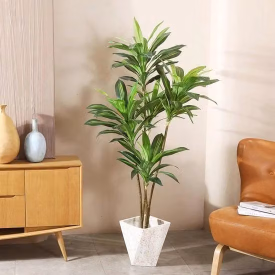 Pianta ornamentale artificiale 150 cm | Piantine tropicali per soggiorno, balcone e camera da letto | Decorazione perfetta per ogni spazio