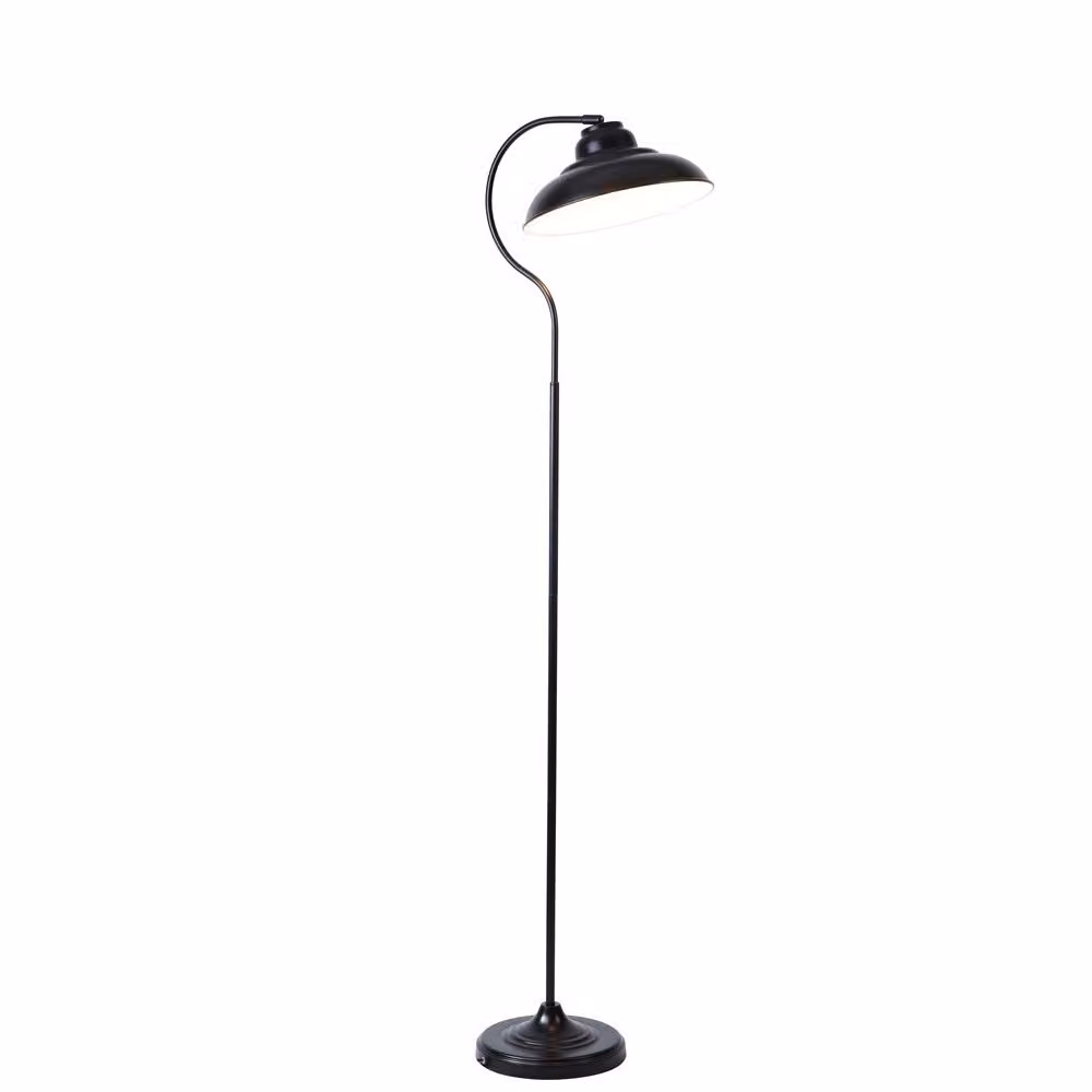 Rabalux 5310 Lampada da terra Dragan, E27, nera, rotonda, industriale, ø310mm