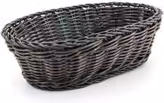 Cestino da tavola in rattan Ilsa colore marrone L: 23 cm, P: 15 cm, H: 7 cm
