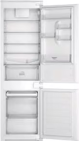 Frigorifero combinato da incasso Hotpoint Ariston bianco con ripiano per bottiglie in vetro
