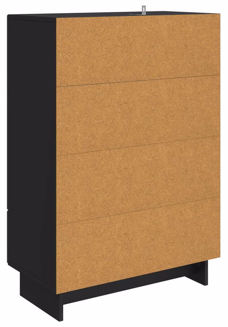Credenza Nero 66 x 34,5 x 95 cm Legno ingegnerizzato
