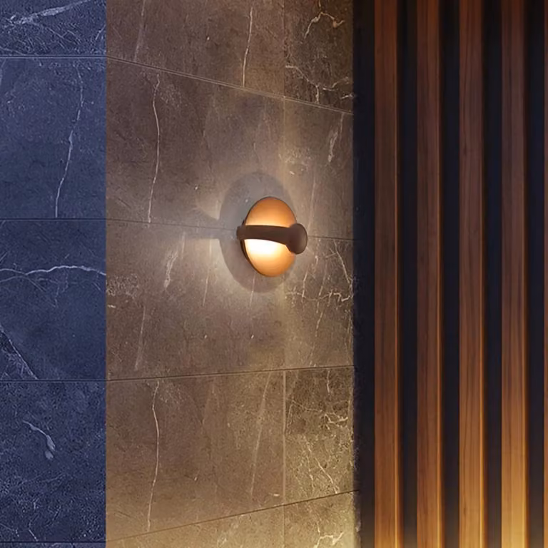 Viokef Applique da esterni a LED Mayorka, Marrone / Ruggine, Alluminio, Moderno, Applique LED da esterni