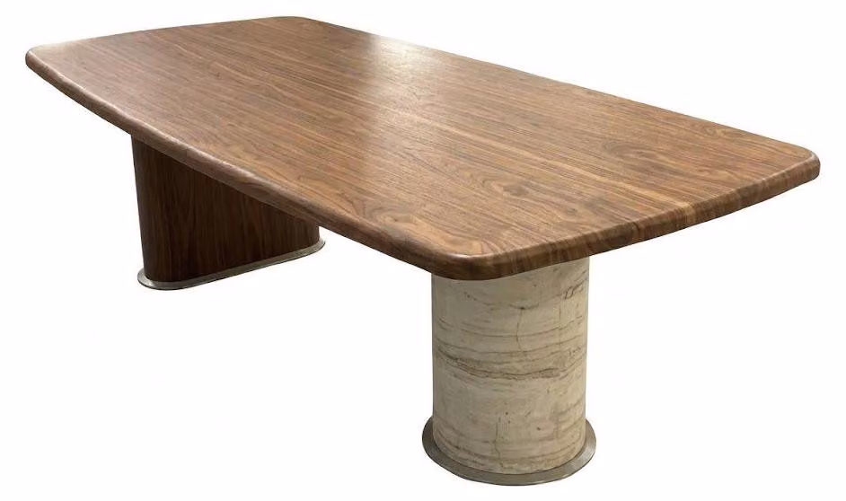 Esstisch modern braun aus Holz Wohnzimmer minimalistisch