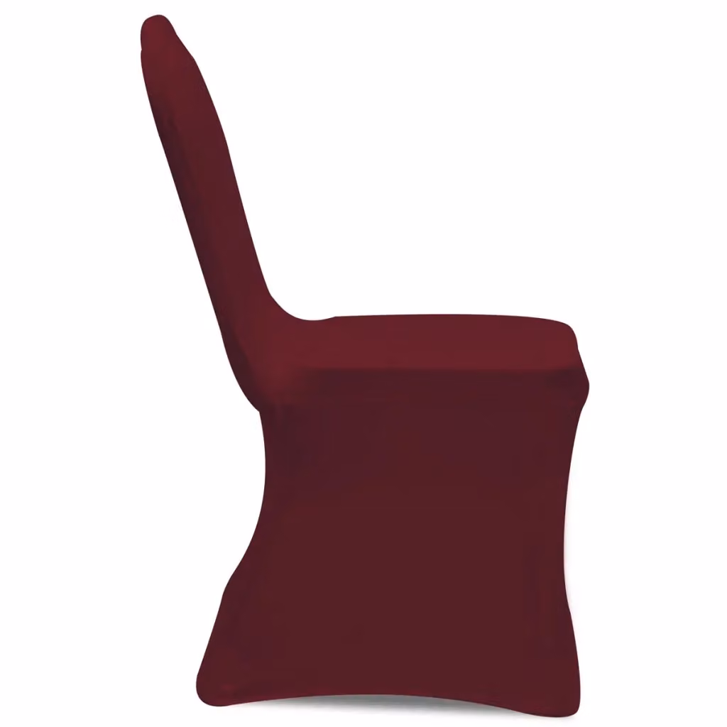Set di 50 coprisedia elasticizzati vidaXL colore rosso per sedie da pranzo lavabili – 2