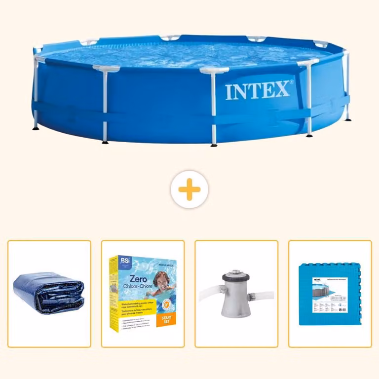 Piscina autoportante rettangolare - 305x76 cm - 5 pezzi - SCB9