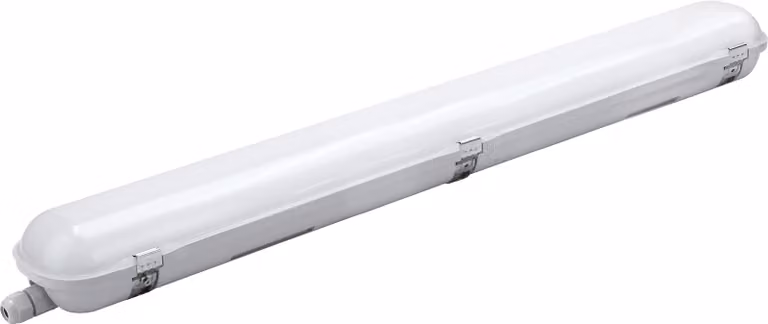 Lampada da incasso LED NEXFORCE 1, ermetica, con LED integrato, 60 cm, 20W, grado di protezione IP65, IK08 - Plafoniera, luce per garage, magazzino, ufficio, capannone industriale - Luce bianca neutra, 3000 lumen, 4000K