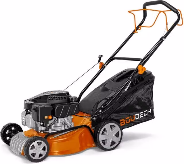 Tagliaerba semovente motore scoppio 145cc 3KW OHV 4 Tempi mulching pacciamatura ampiezza taglio 400mm.