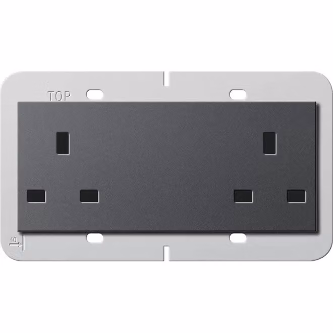 Gira 278228 Presa doppia BS 13 A Sistema 55 BS 80 antracite