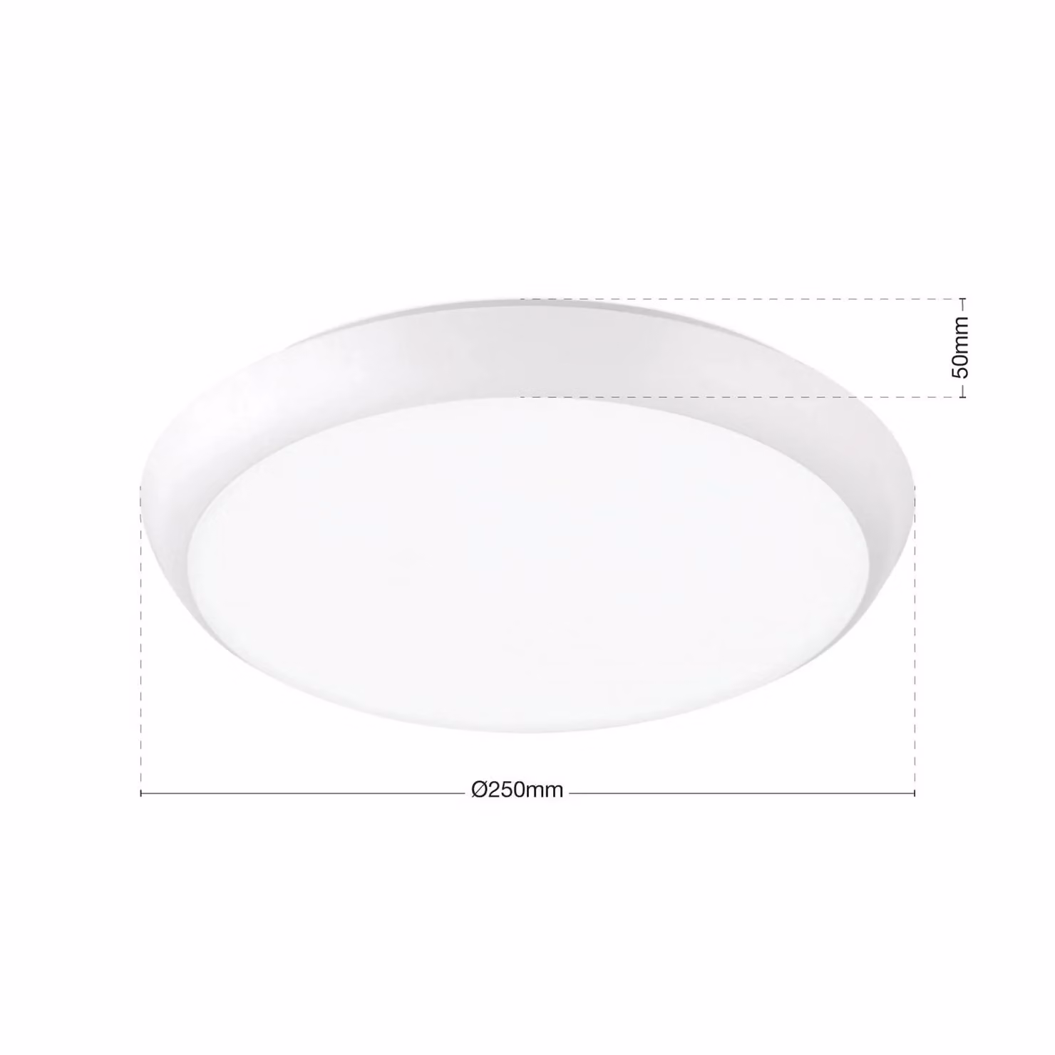 ORION Plafoniera Maggy, Bianco / Opale, Bagno, Plastica, Plafoniera