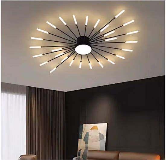 Lampada da soffitto a LED moderna per soggiorno e camera da letto. Lampada da soffitto a LED moderna dal design elegante.