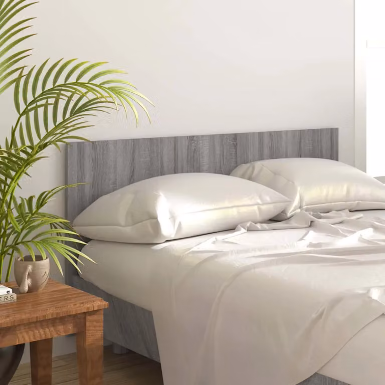 Testiera Letto vidaXL in Legno Ingegnerizzato Grigio Sonoma, L 160 cm x H 80 cm x P 1,5 cm