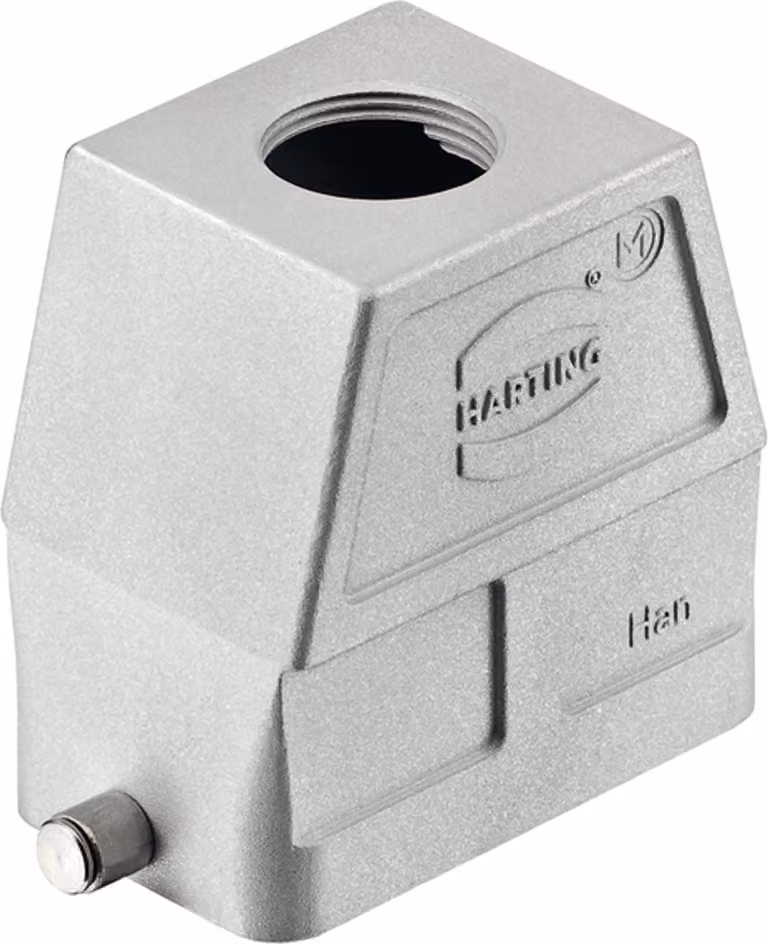 HARTING Han 10B EMC Contenitore tubolare alto, 1xM25 uscita cavo diritta, per 1 staffa (nella parte inferiore) - 1 pezzo