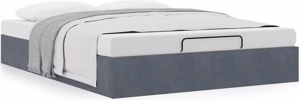 Struttura Letto Pouf Senza Materasso 140x190 cm Velluto