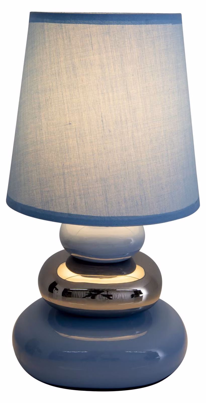 Lampada da tavolo soggiorno lampada da tavolo camera da letto Vetroceramica tessuto blu 3045312