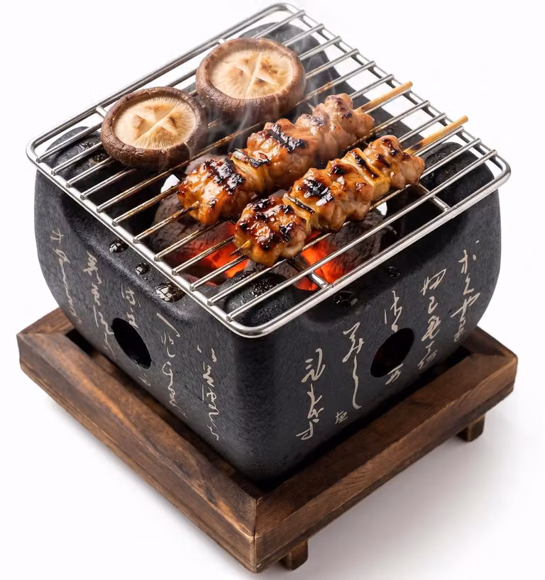 Omgoods - Griglia in stile giapponese - Mini griglia a carbone per uso da tavolo