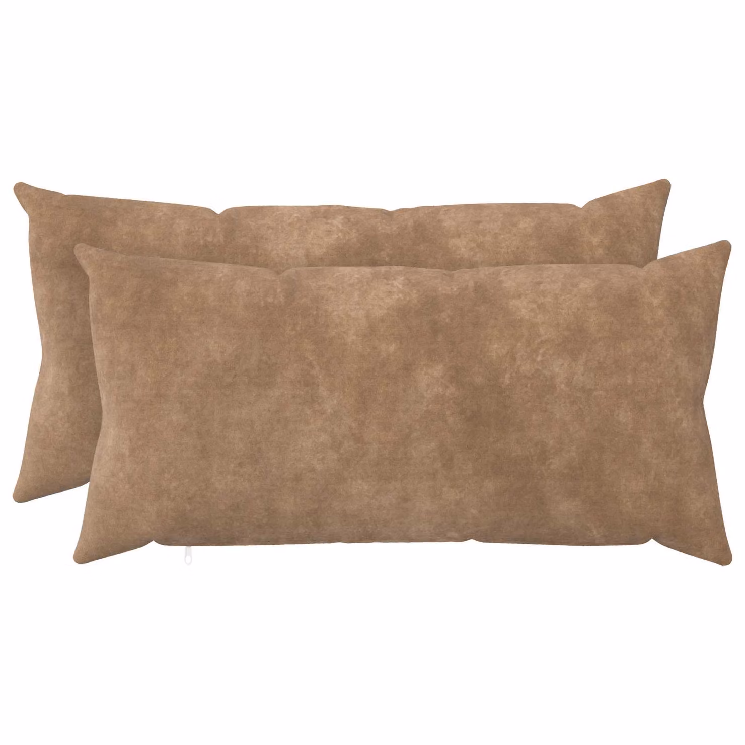 Set di 2 cuscini vidaXL HEERLEN in microfibra beige e grigio, L 70 x P 40 x H 4 cm