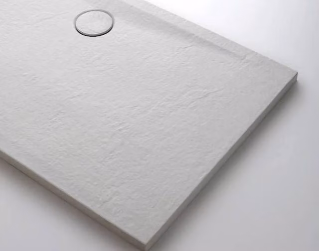 Piatto doccia Pietraceramica alto 4cm in colore Bianco - Ceramica Azzurra - Misura: 80x120 x H4 cm