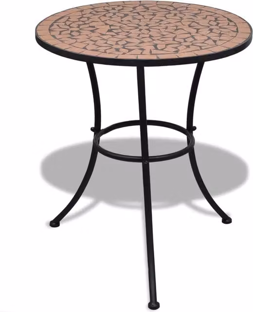 Set da Bistrot 3 pz | Set Salotto da Giardino in Piastrelle di Ceramica Terracotta
