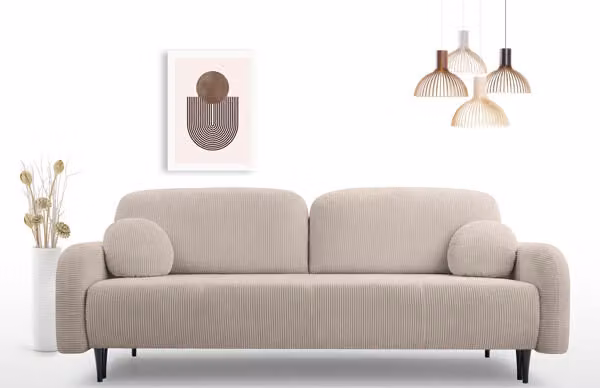 Divano 2 posti Cloud sleep function colore beige