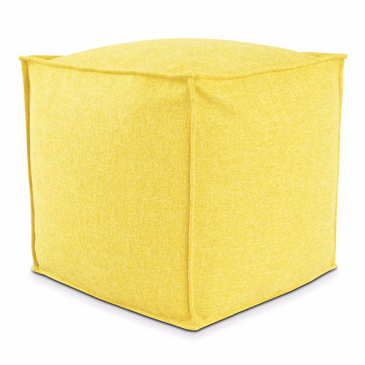 POUF QUADRATO PIUMA 80x80 cm Giallo
