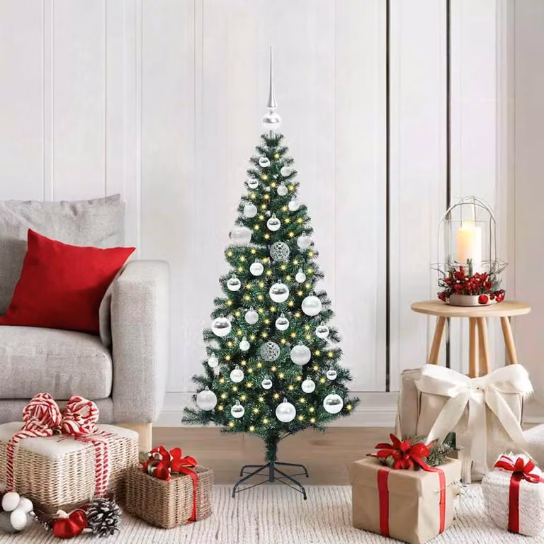Maison Exclusive - Albero di Natale artificiale illuminato, verde, 120 cm