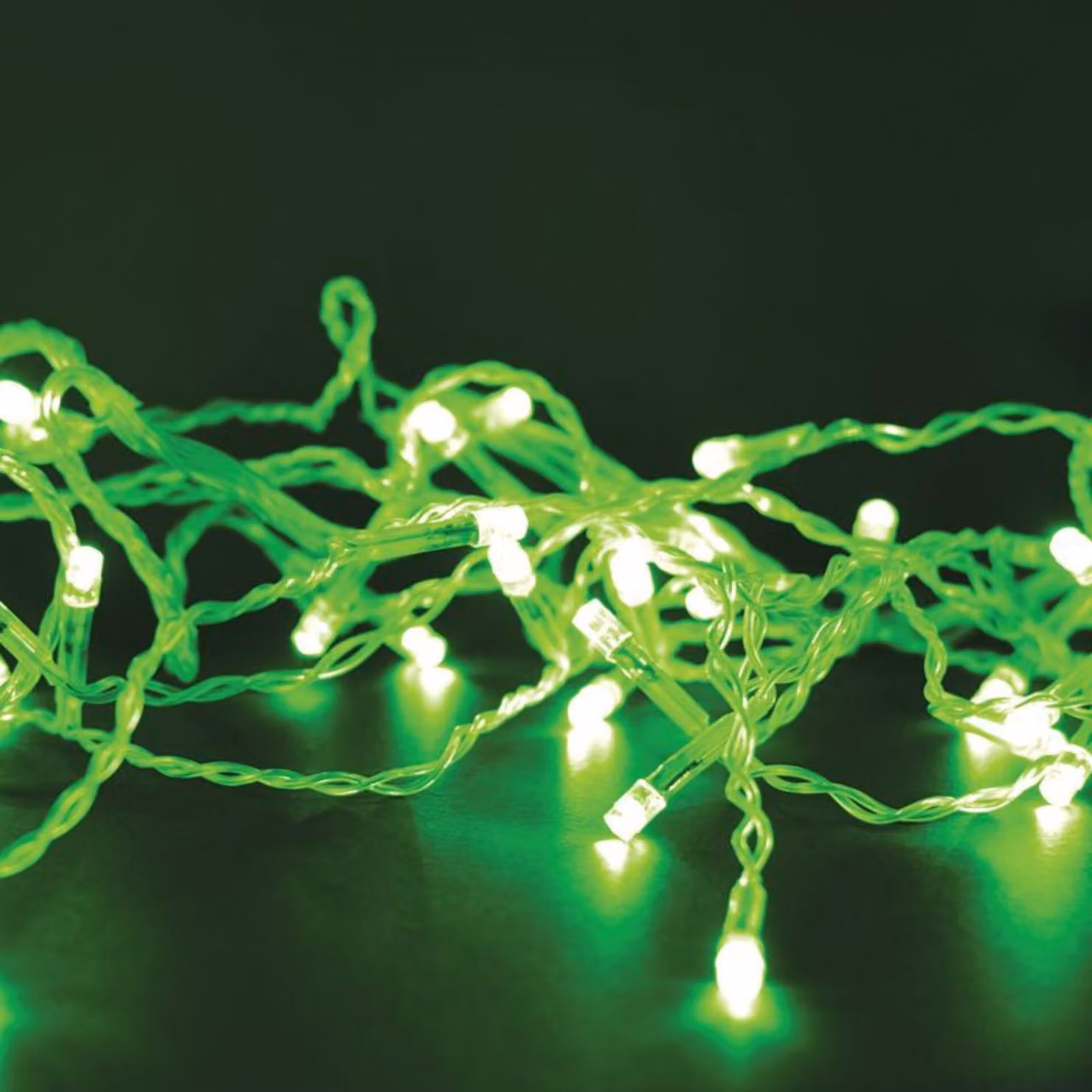 ACA Lighting 180 LED a catena 5cm verde 220-240V + 8 programmi IP44 9+3m cavo trasparente X08180522