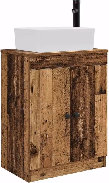 Mobile da bagno con Lavabo | Armadio Lavabo Legno antico 54 x 35 x 83 cm