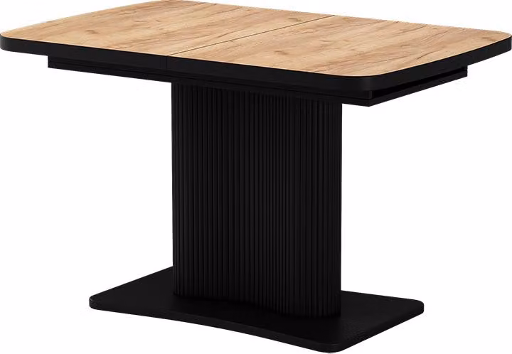 Tavolo da pranzo allungabile Vicco Fenaro Rovere dorato/Nero 120-160 x 80 cm Allungabile, Model 58006