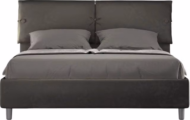 Letto Matrimoniale con Contenitore e Rete a Alzare Sleeper GIORDANOSHOP Grigio L: 170 cm, P: 110 cm, H: 220 cm