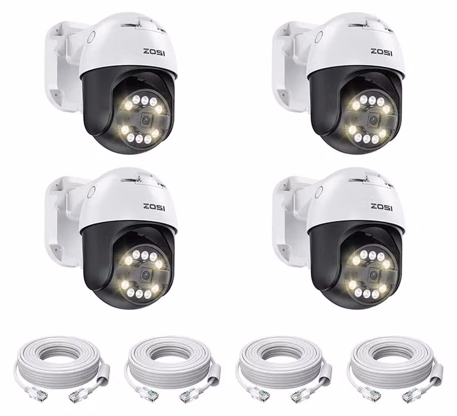 C296 - Sistema di telecamere di sicurezza - 8MP 1080p - Per esterno - Telecamera di sorveglianza - Telecamera di sicurezza
