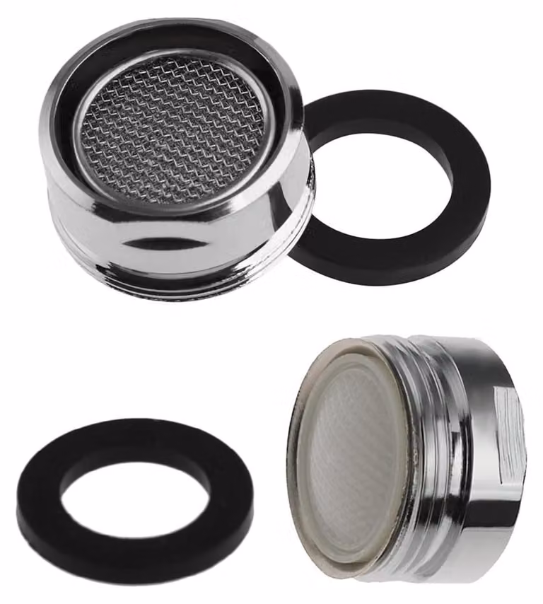 2 pezzi di aeratore per rubinetto del lavabo, adattatore maschio da 24 mm