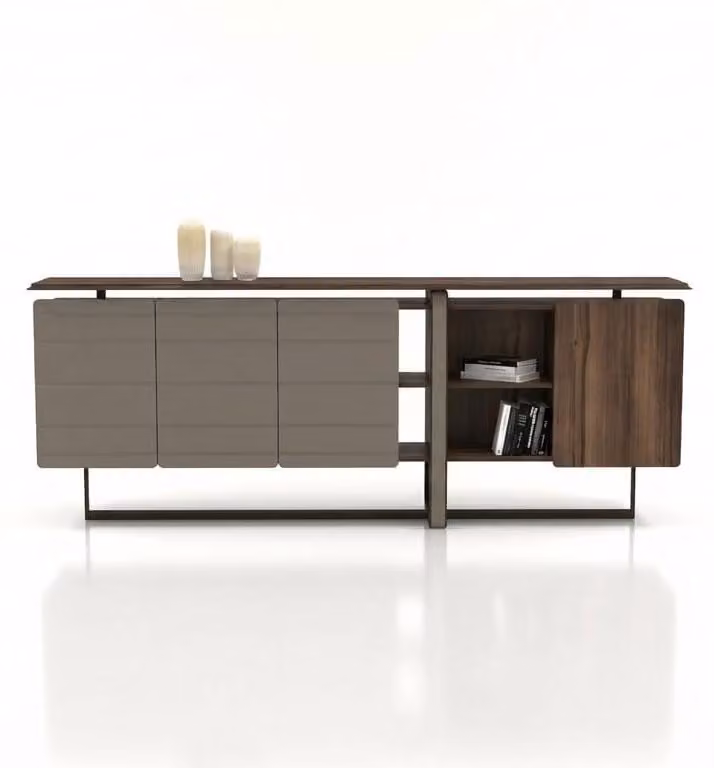 Consolle di design di alta qualità con ripiano, mobile contenitore moderno