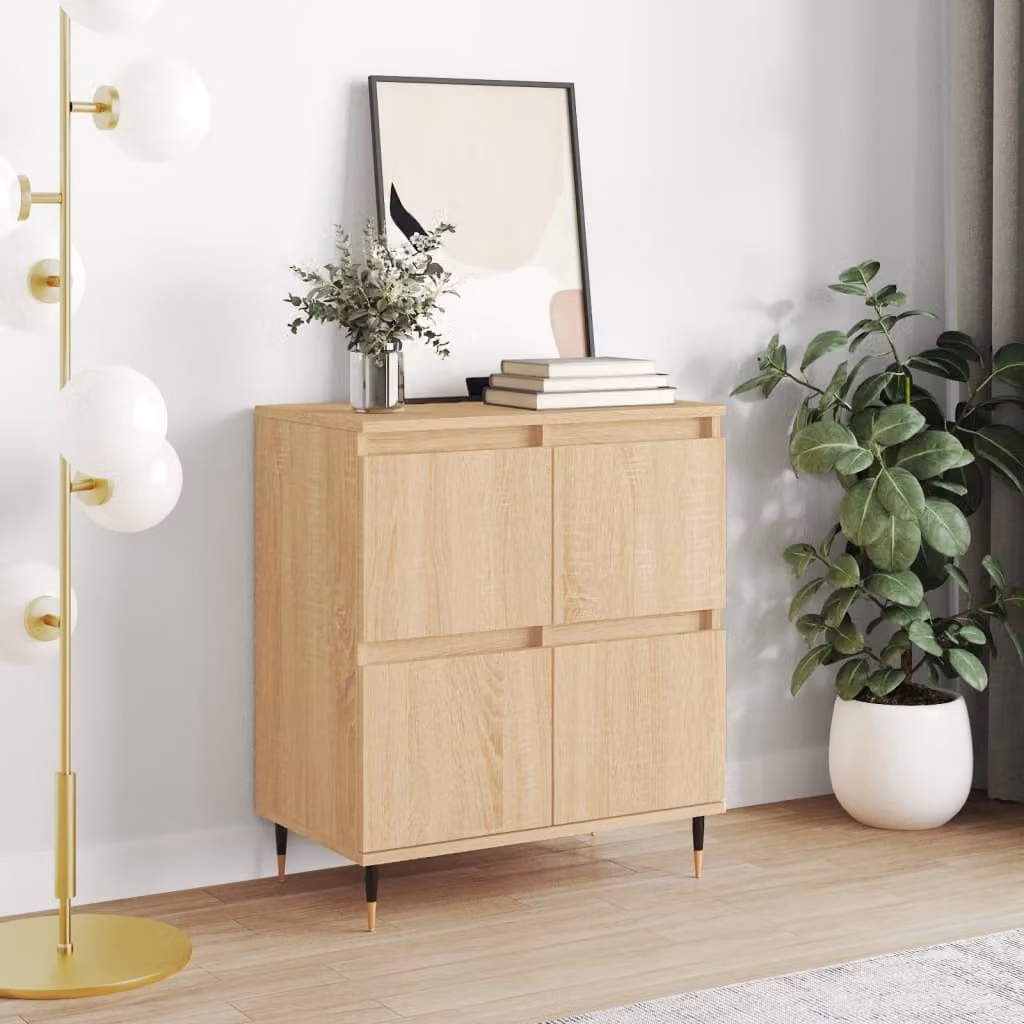 Credenza moderna vidaXL in legno Rovere Sonoma marrone L: 60 cm, P: 35 cm, H: 70 cm