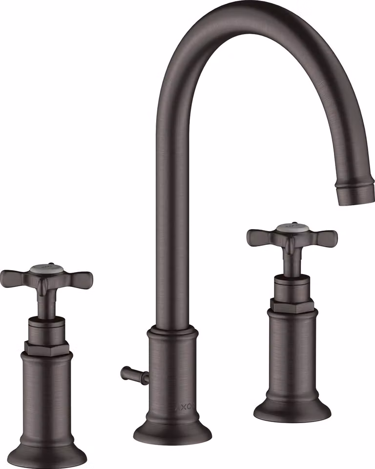 hansgrohe AXOR Mélangeur lavabo 3 trous Montreux 180, vidage par pop-up, 16513340, 16513340