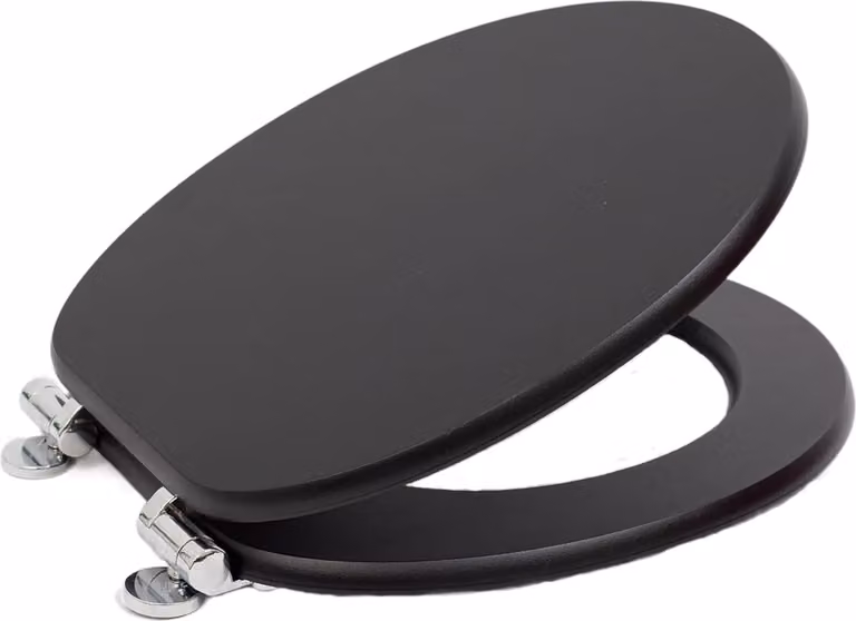 Coperchio della toilette con chiusura ammortizzata - Antibatterico - Legno