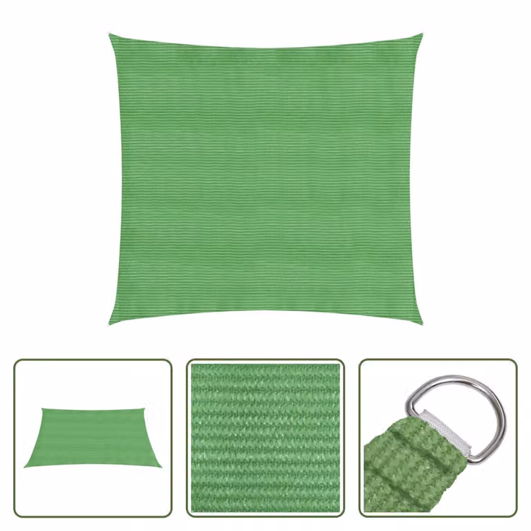 Tenda da sole Living Store, 160 g/m², verde chiaro, 5x5 metri, HDPE