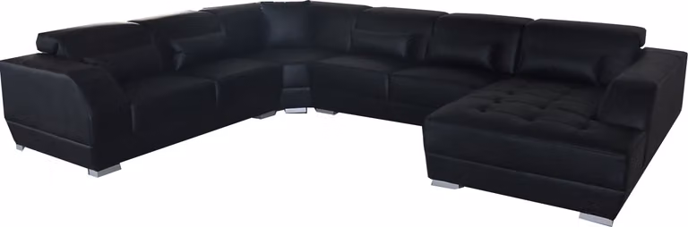 Eck Couch Sitz Leder Polster Design Ecke Garnitur Wohnlandschaft Sofas Sofa