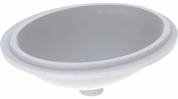 Geberit VariForm lavabo à encastrer ovale, 420x330mm, sans trou pour robinetterie, sans trop-plein, 500.751.00.2, 500.751.00.2