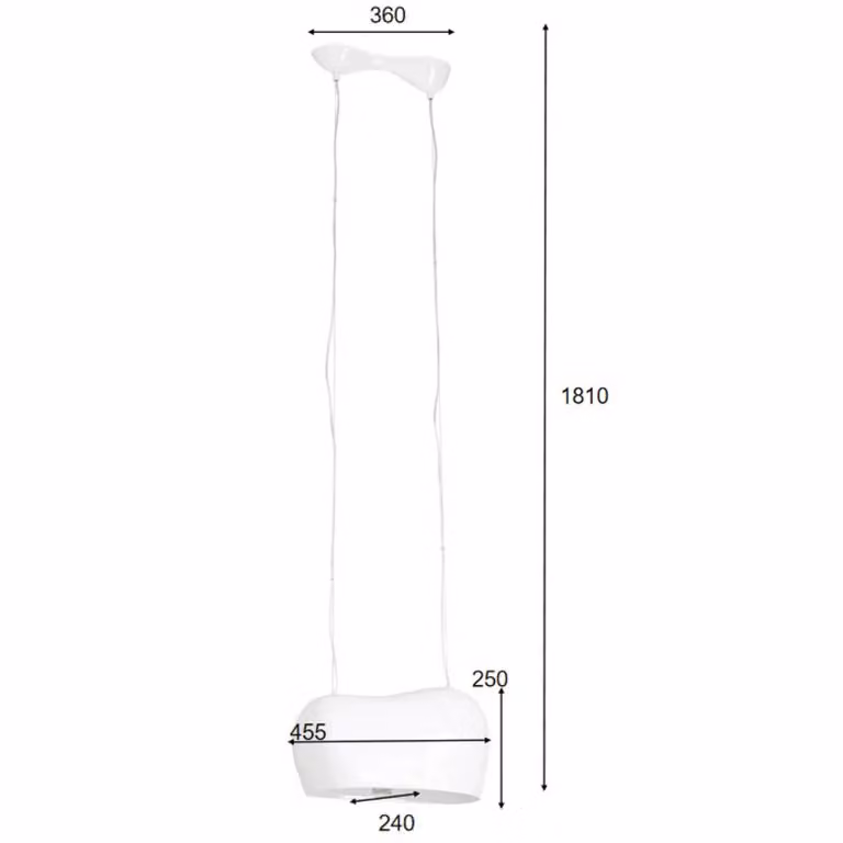 KARE Lampada a sospensione in vetro Cloud, dimmerabile, Bianco / Opale, Soggiorno / Sala da pranzo, Plastica, Moderno, Lampada a sospensione