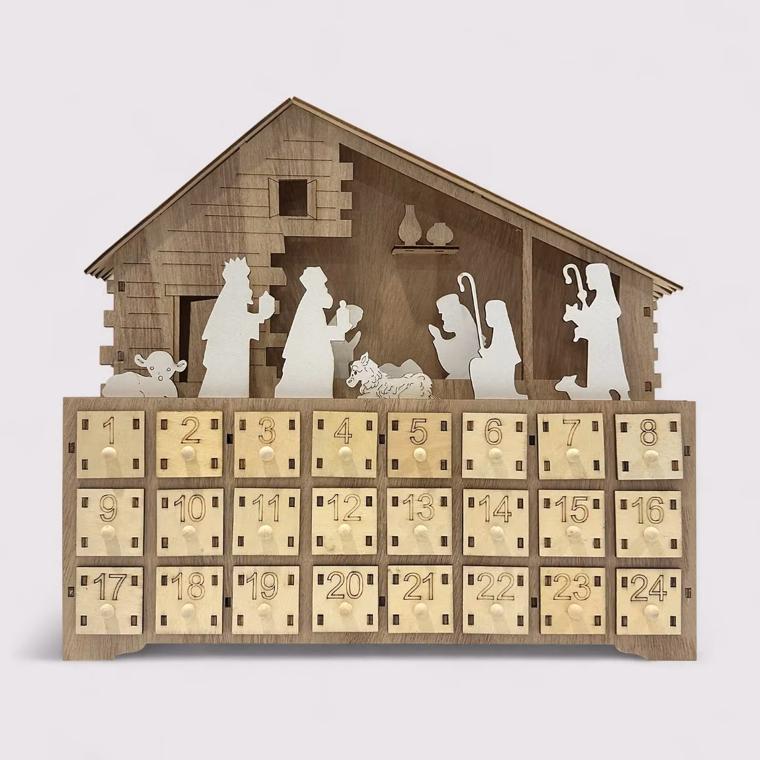 Melissa - Calendario dell'Avvento con presepe e luci