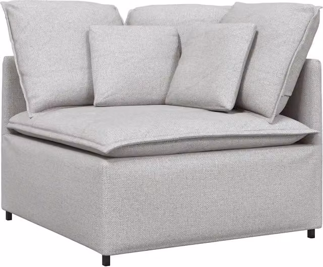Modulo Angolare Divano Modulare con Cuscini Grigio Nuvola 100cm CFW6462437