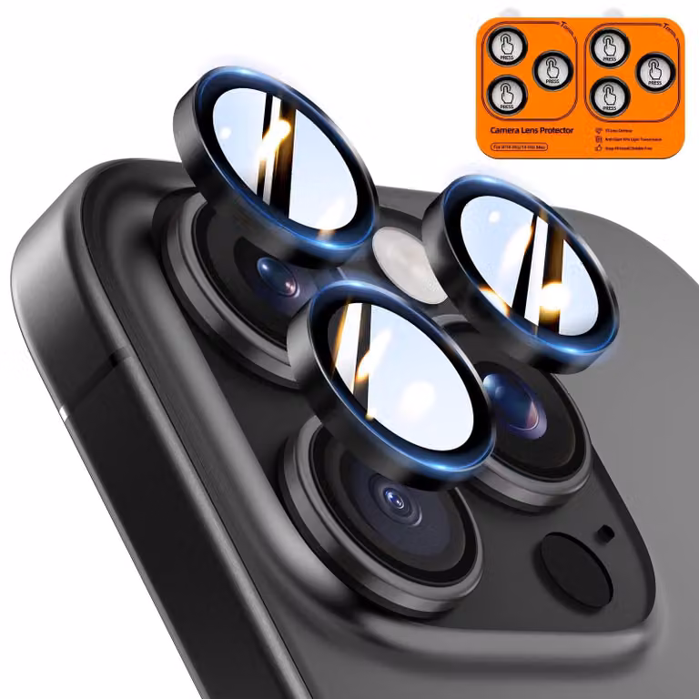 Protezione per l'obiettivo della fotocamera per iPhone 14 Pro/Pro Max