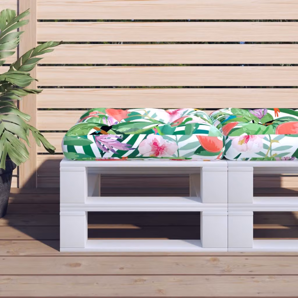 Cuscino per Pallet vidaXL Multicolore in Poliestere, L 60 cm x L 60 cm x H 12 cm