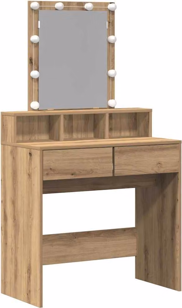 Tavolo da Trucco rovere artigianale 80 x 41 x 144.5 cm