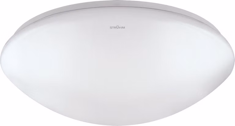 Bagno plafond moderno bianco convesso rotondo Ø26cm sensore di movimento interruttore dimmerabile colore neutro LED 12W LEON Struhm