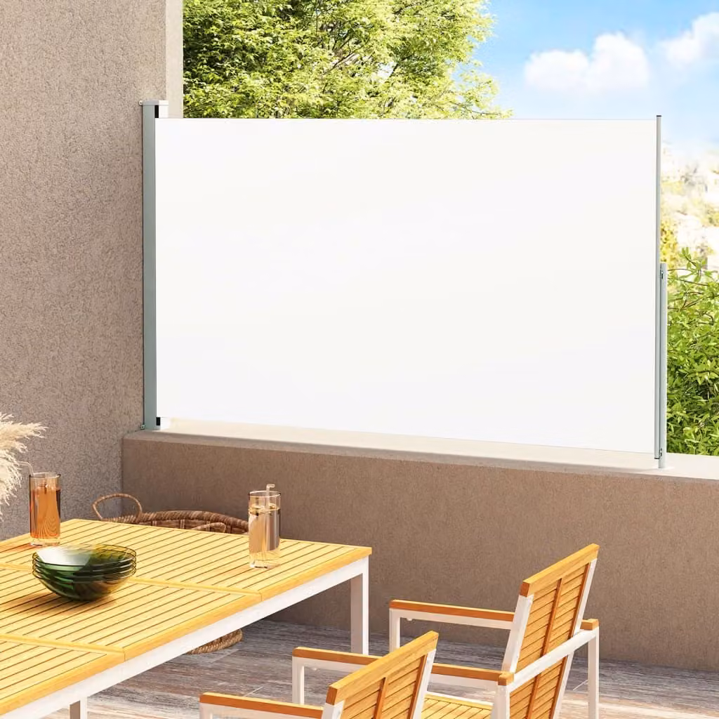 The Living Store Tenda laterale estensibile 180x300 cm Crema