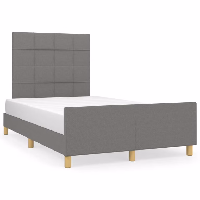 Giroletto senza Materasso Grigio Scuro 120x200 cm Tessuto