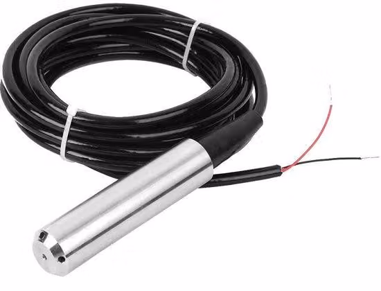 Sensore di livello dell'acqua in acciaio inossidabile TL-136, 12-32VDC, connessione 4-20mA, portata da 0 a 4 metri