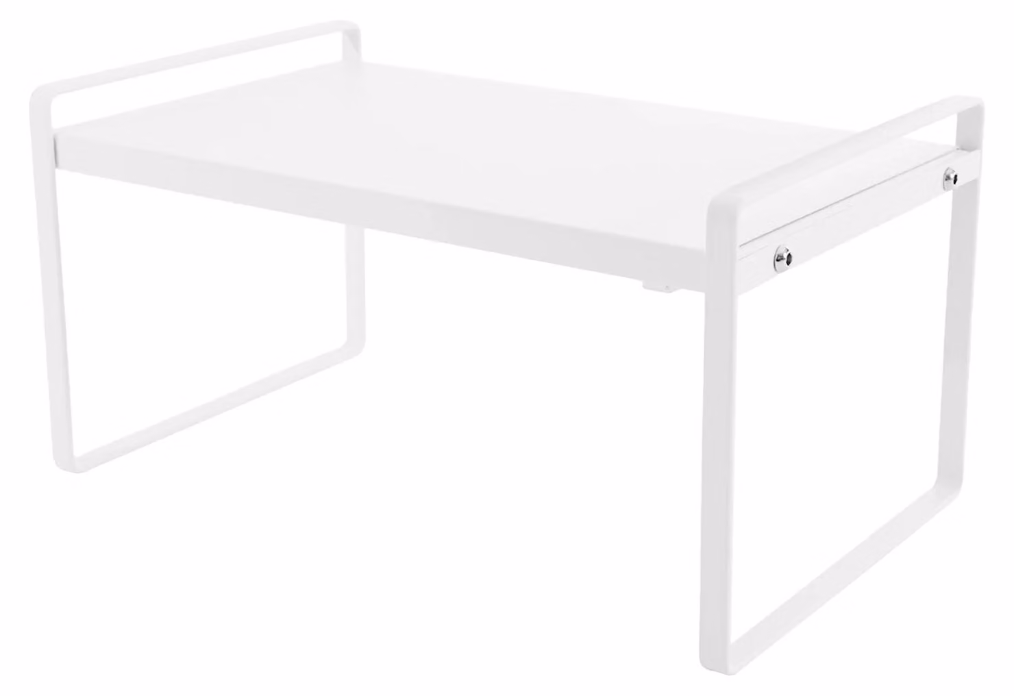 Set di scaffali per armadio, design espandibile, struttura in ferro resistente, colore: bianco