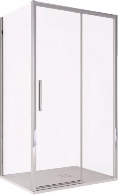 Box doccia due lati scorrevole cristallo 6mm h195 anticalcare lagoa duo, misura 80x110